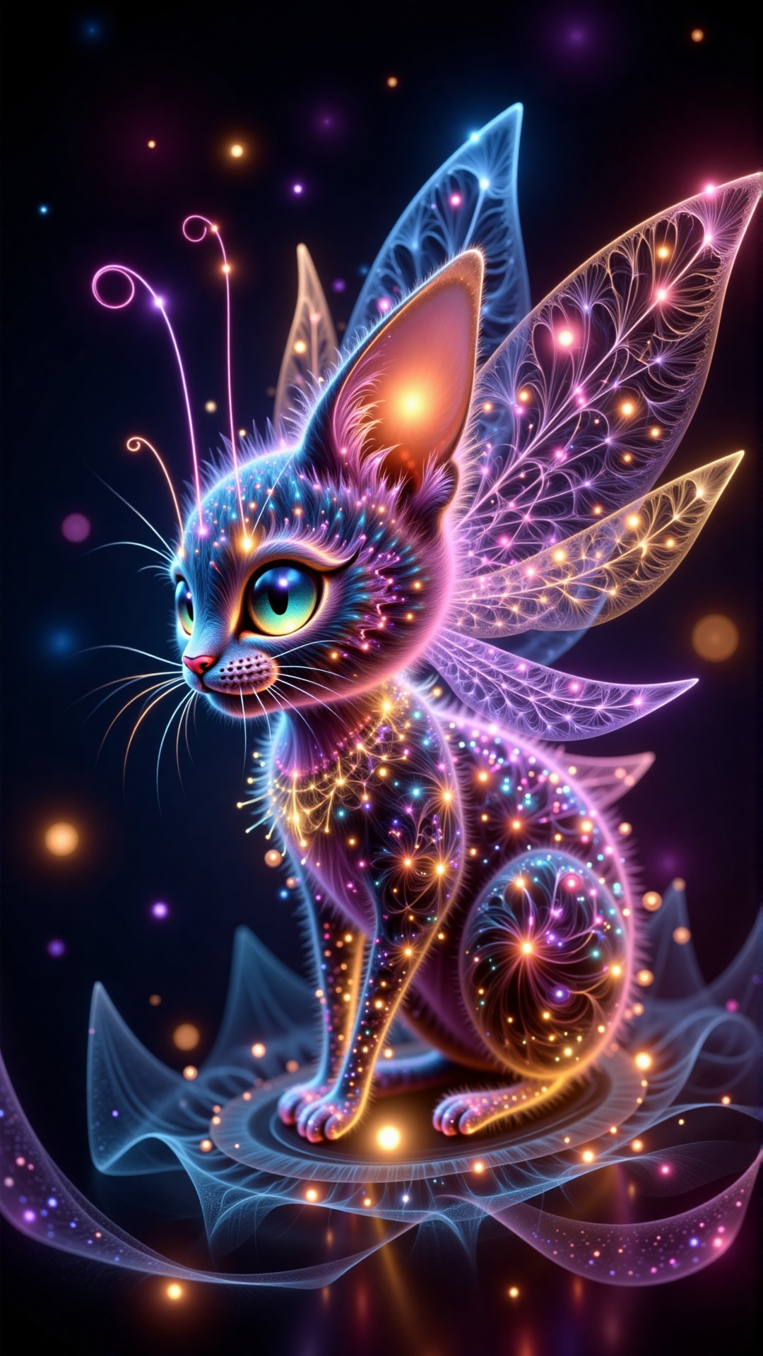 Quantum Art Style,  Sparkling glittering,  HybridCatterfly on Tensor.Art