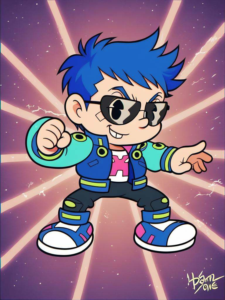 score_9,  1boy,  multicolored clothes on Tensor.Art