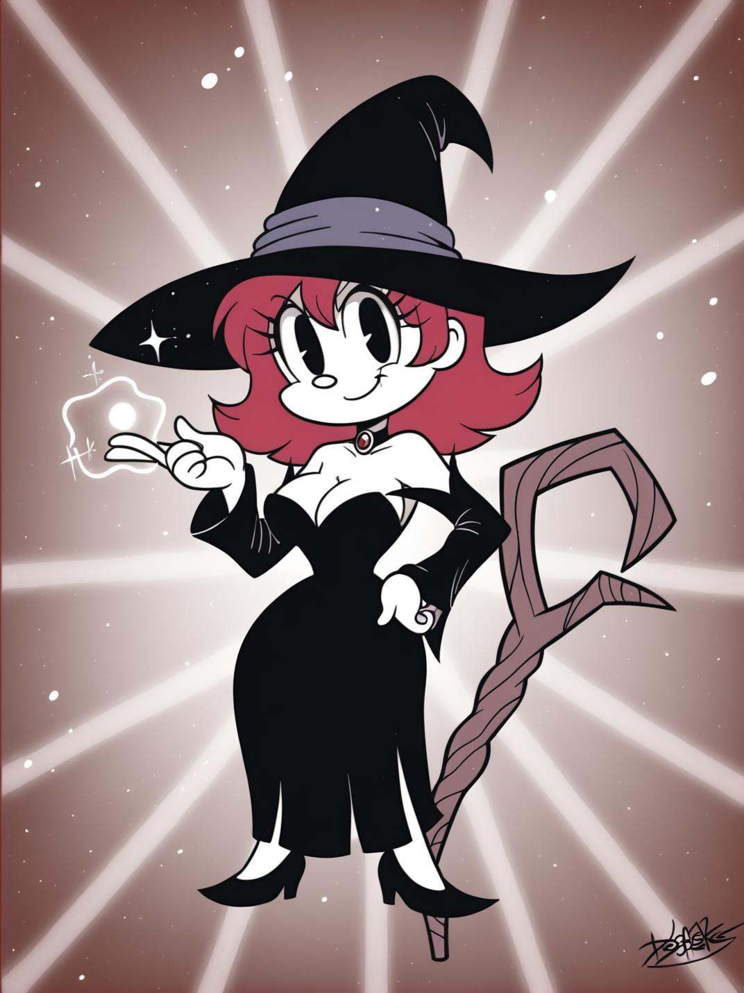 score_9,  1girl,  witch girl on Tensor.Art