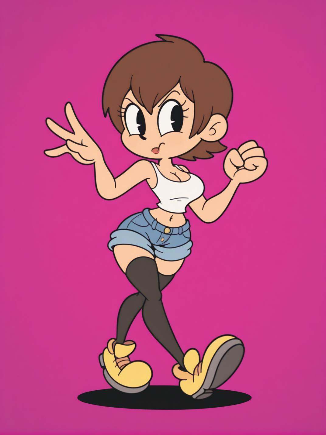RetroXL,  toon \(style\),  flat color on Tensor.Art