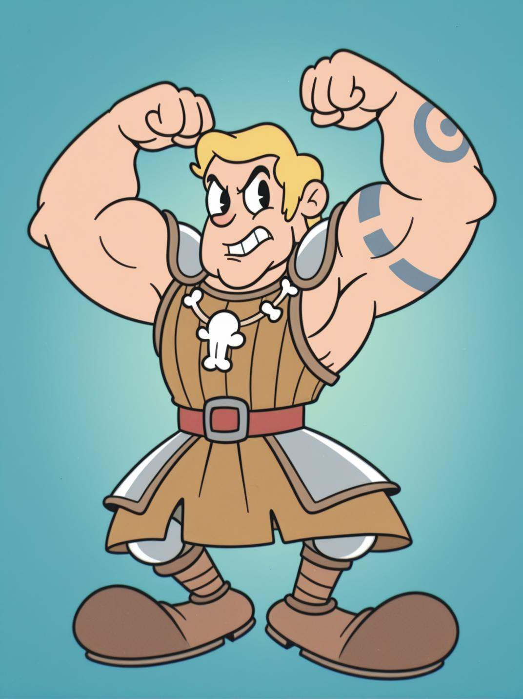 RetroXL,  toon \(style\),  flat color on Tensor.Art