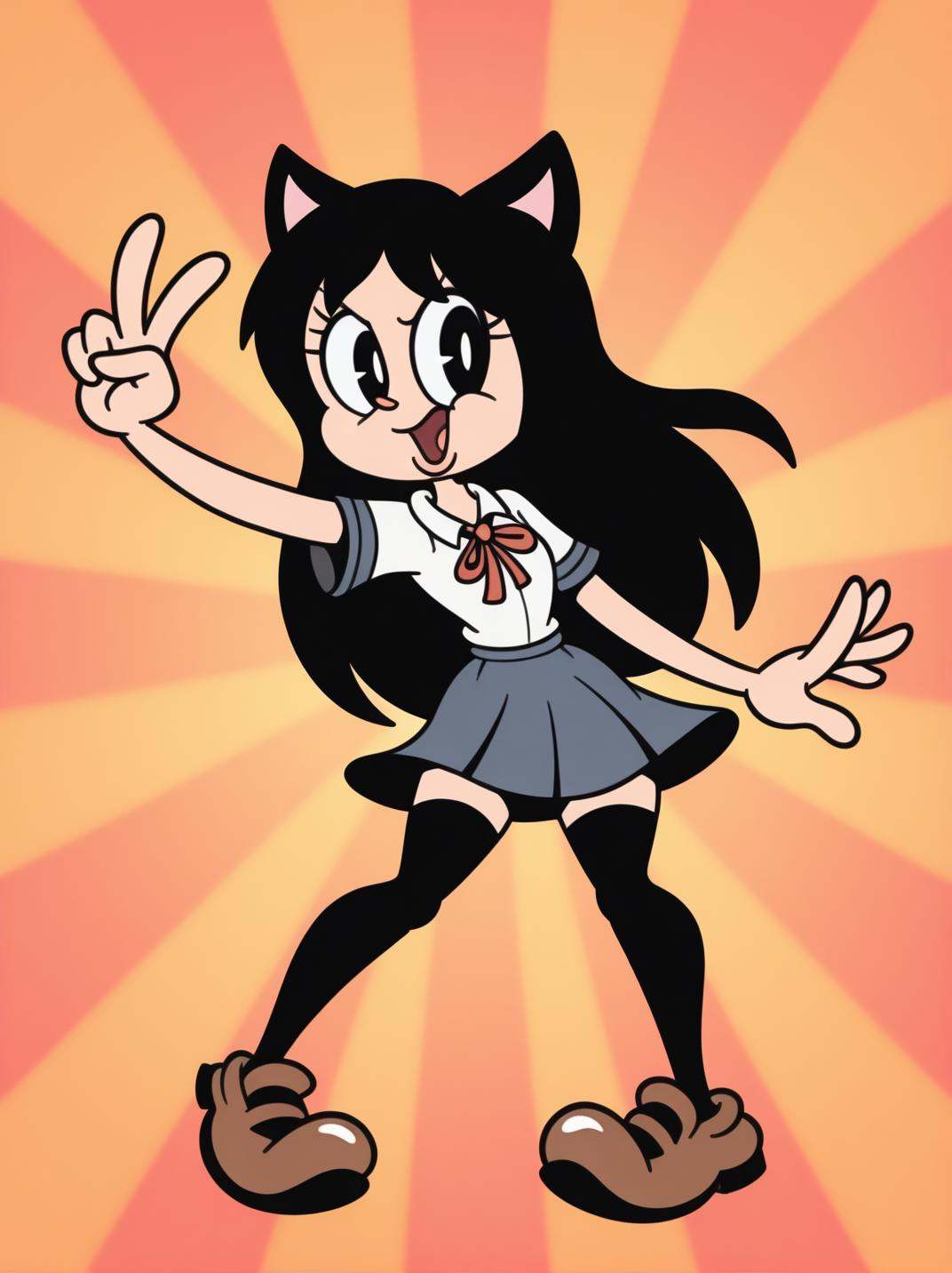 RetroXL,  toon \(style\),  flat color on Tensor.Art