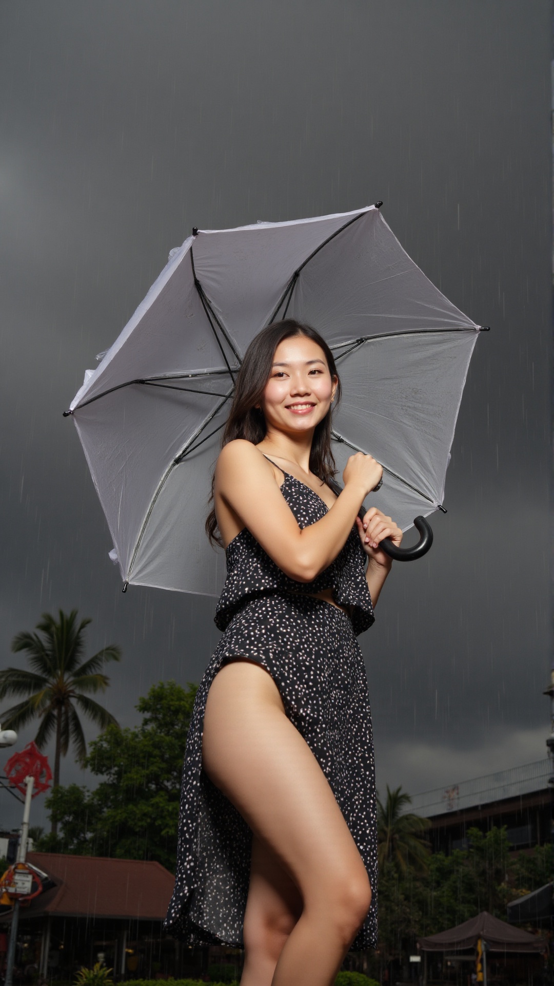 Realistic Southeast young Asian woman,  Indonesian beauty with black hair,  cowboy shot on Tensor.Art