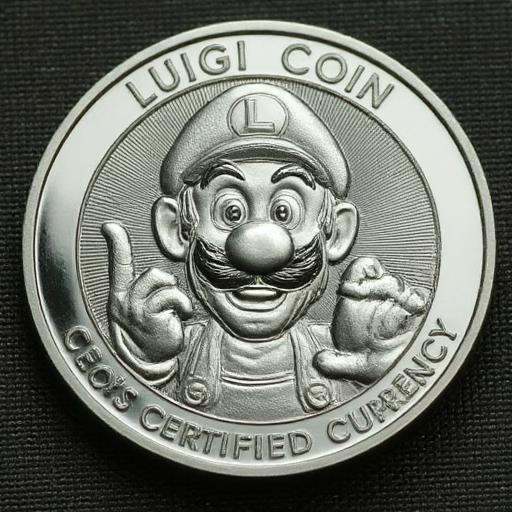 The photorealistic image in fantasy setting that features of TheC0in,  the coin made out of silver that has a depiction of...