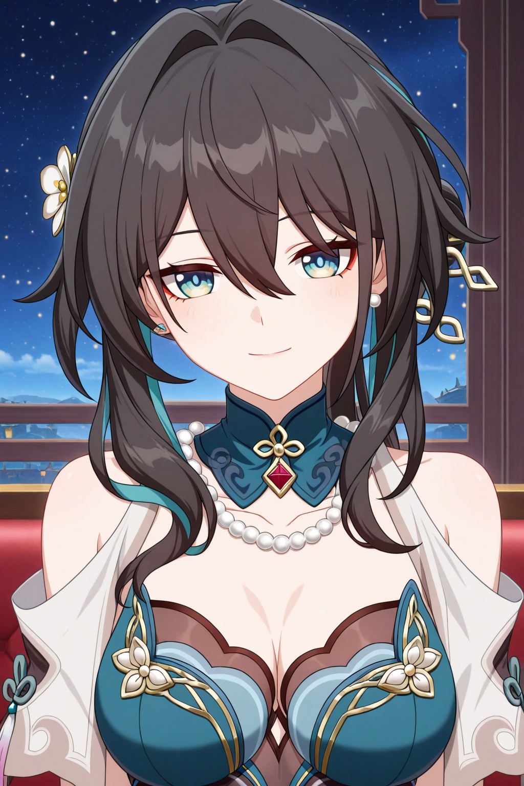 ruan mei (honkai: star rail),  cute smile,  1girl on Tensor.Art