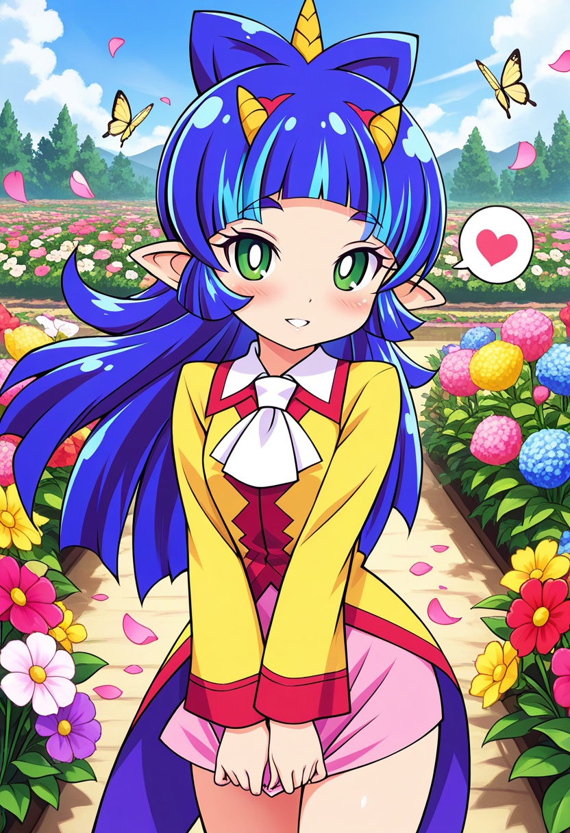 yashahime,  ,  blue hair on Tensor.Art
