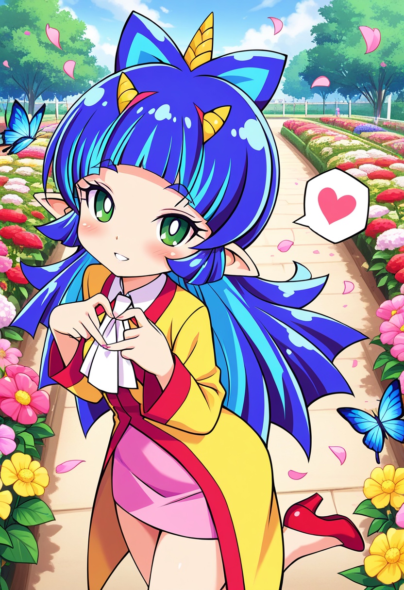 yashahime,  ,  blue hair on Tensor.Art