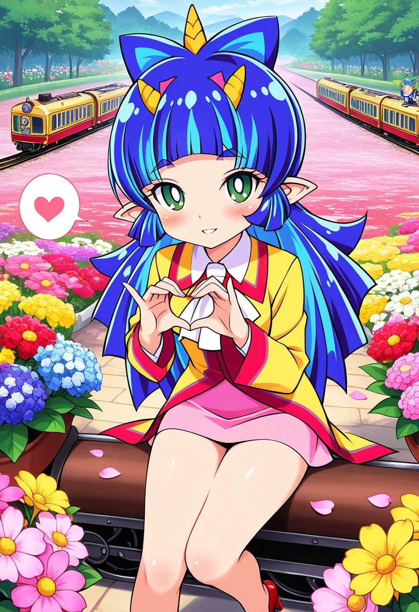 yashahime,  ,  blue hair on Tensor.Art