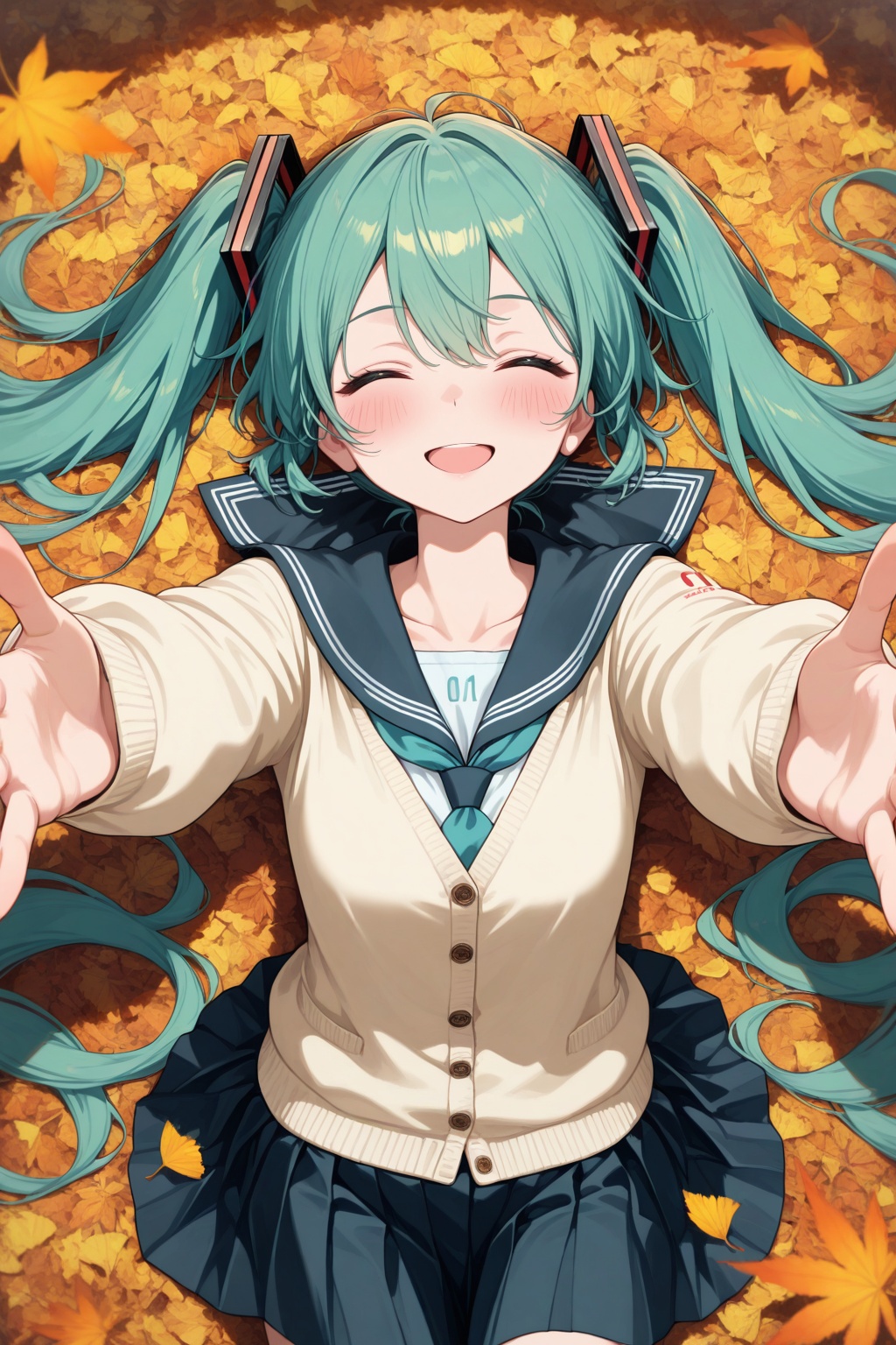 1girl,  hatsune miku,  solo on Tensor.Art