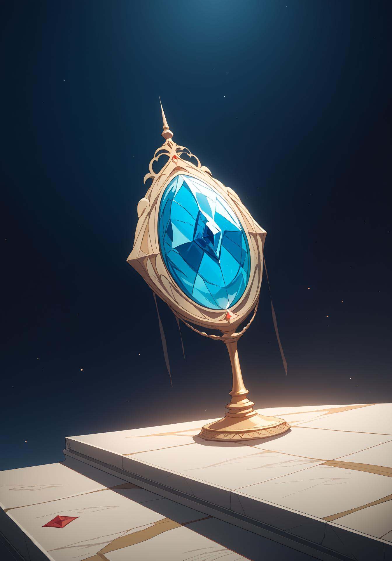 VEvergarden,  no humans,  blue diamond on Tensor.Art