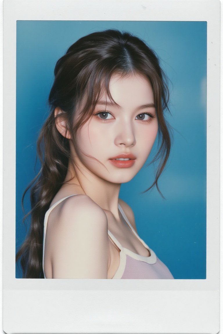polaroid,  1girl,  looking at viewer on Tensor.Art