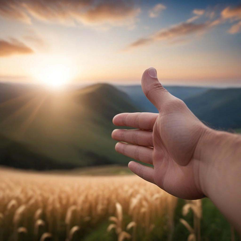 ((POV,  offering handshake)),  outstretched hand in foreground on Tensor.Art