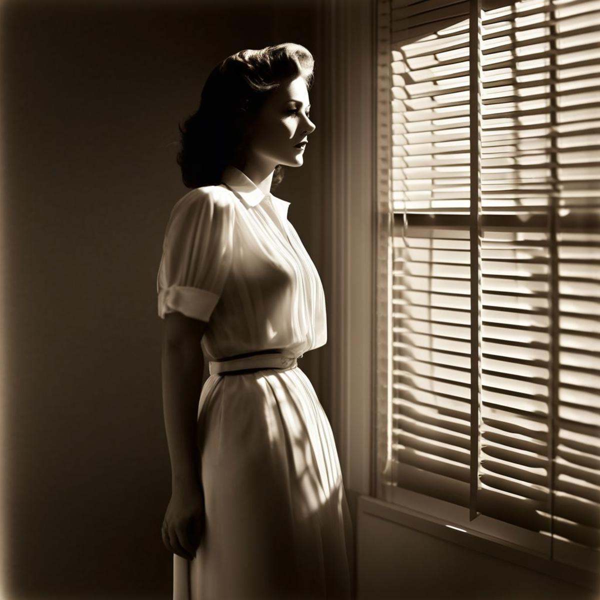 vintage photography,  sepiatone,  1girl on Tensor.Art