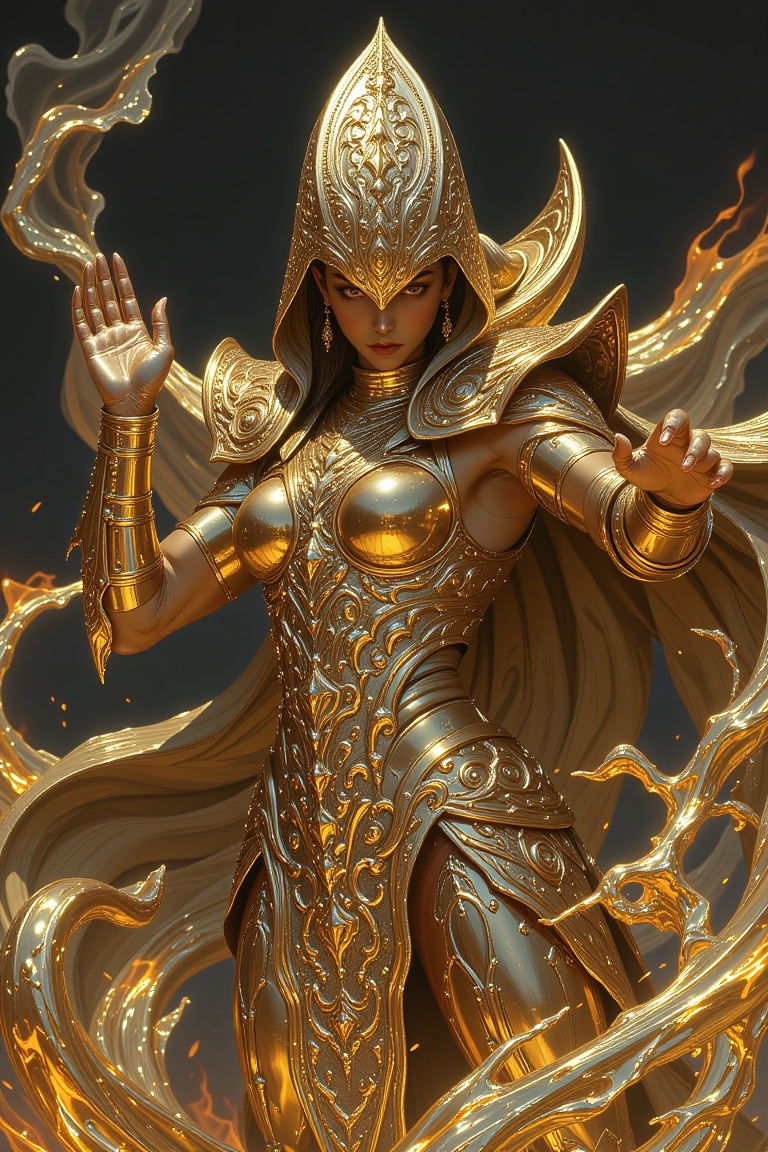 Hyp3rAn1me,  A full-body depiction of a female warrior with a muscular,  powerful physique and a cobra head on Tensor.Art