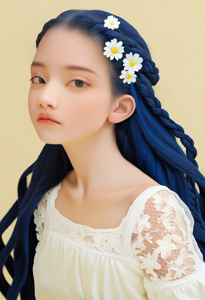 1girl,  solo,  braided hair on Tensor.Art