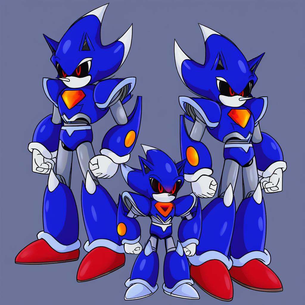 Metallix,  red glowing eyes,  robot on Tensor.Art