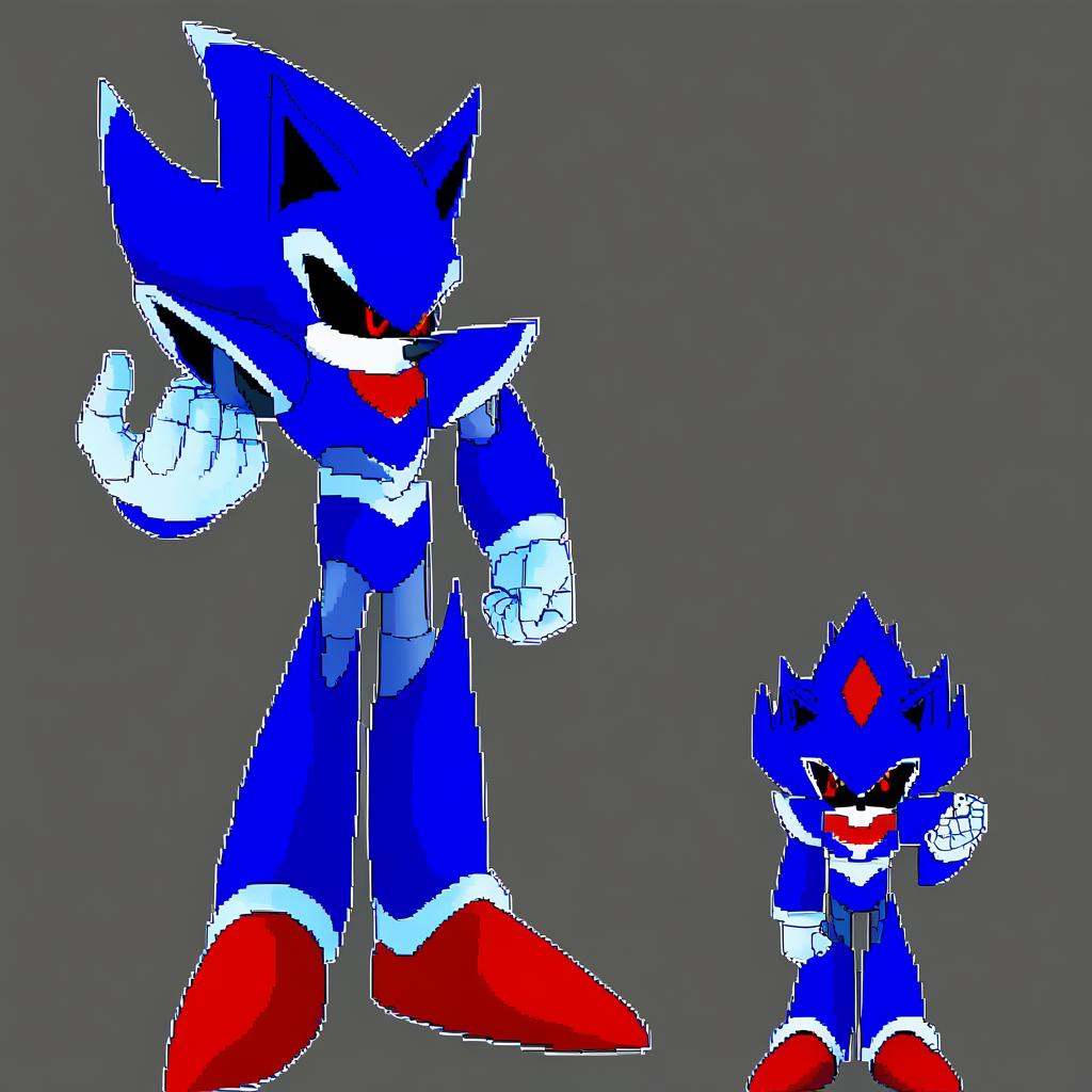 Metallix,  red glowing eyes,  robot on Tensor.Art
