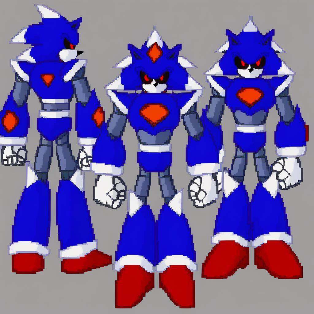 Metallix,  red glowing eyes,  robot on Tensor.Art