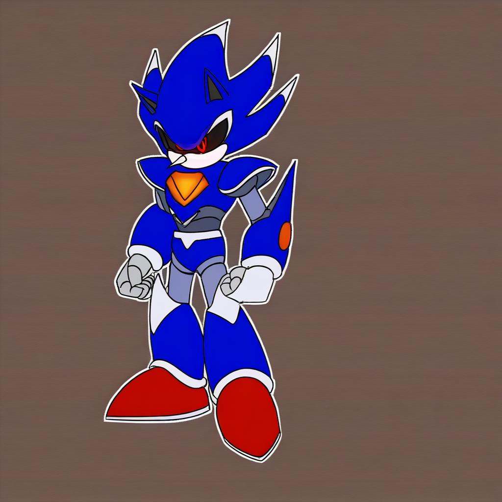Metallix,  red glowing eyes,  robot on Tensor.Art
