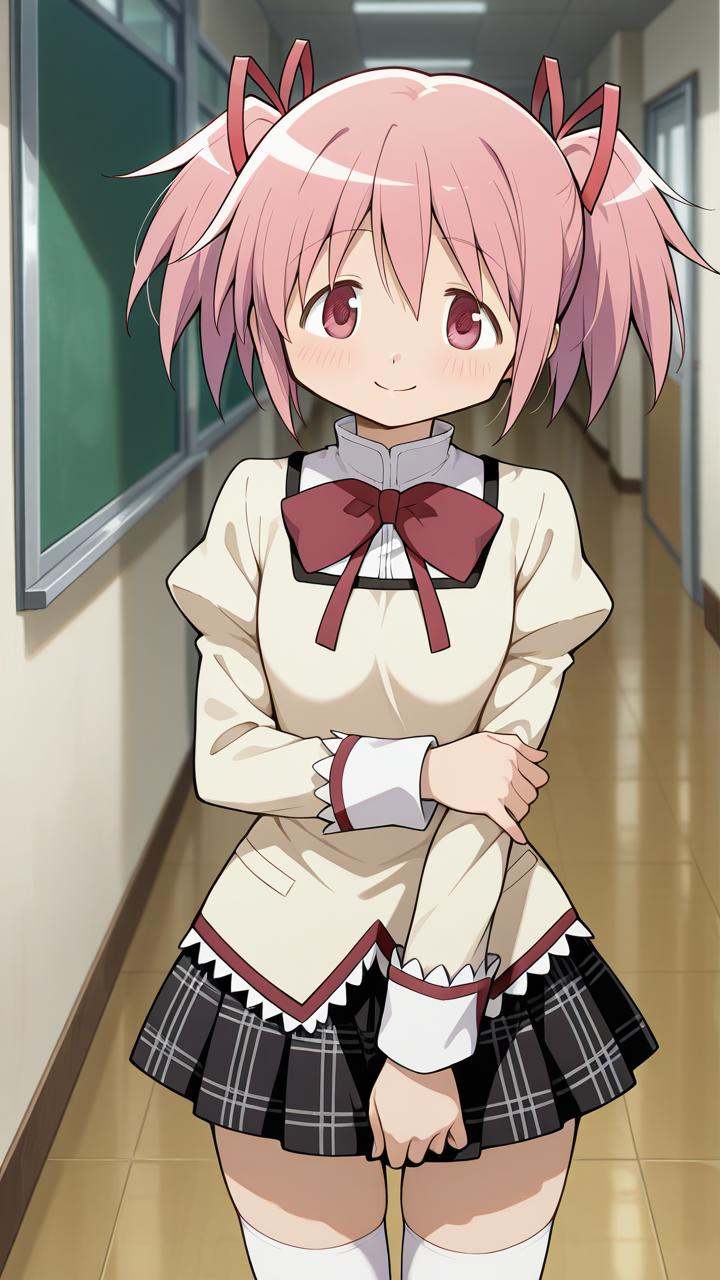 smile,  school,  mitakihara school on Tensor.Art