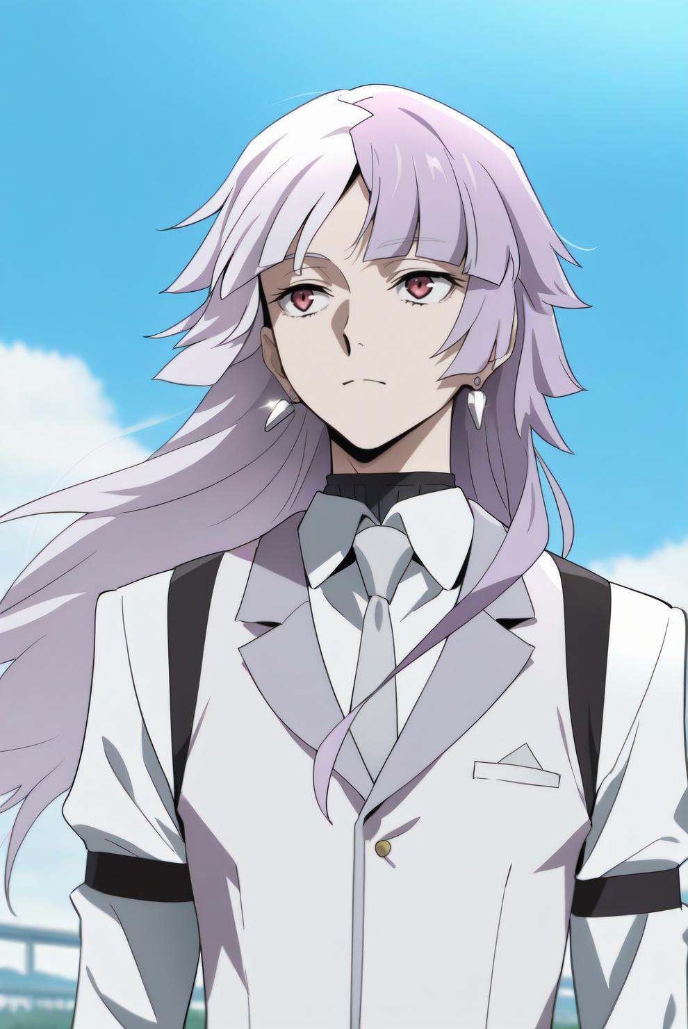 ((sigma bsd)),  earrings,  shirt on Tensor.Art