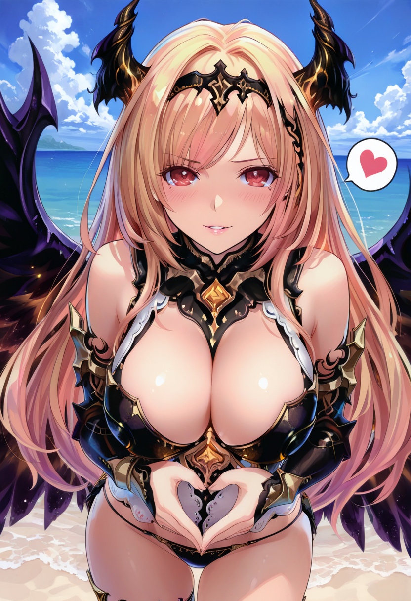 dark angel olivia,  blonde long hair,  red eyes on Tensor.Art