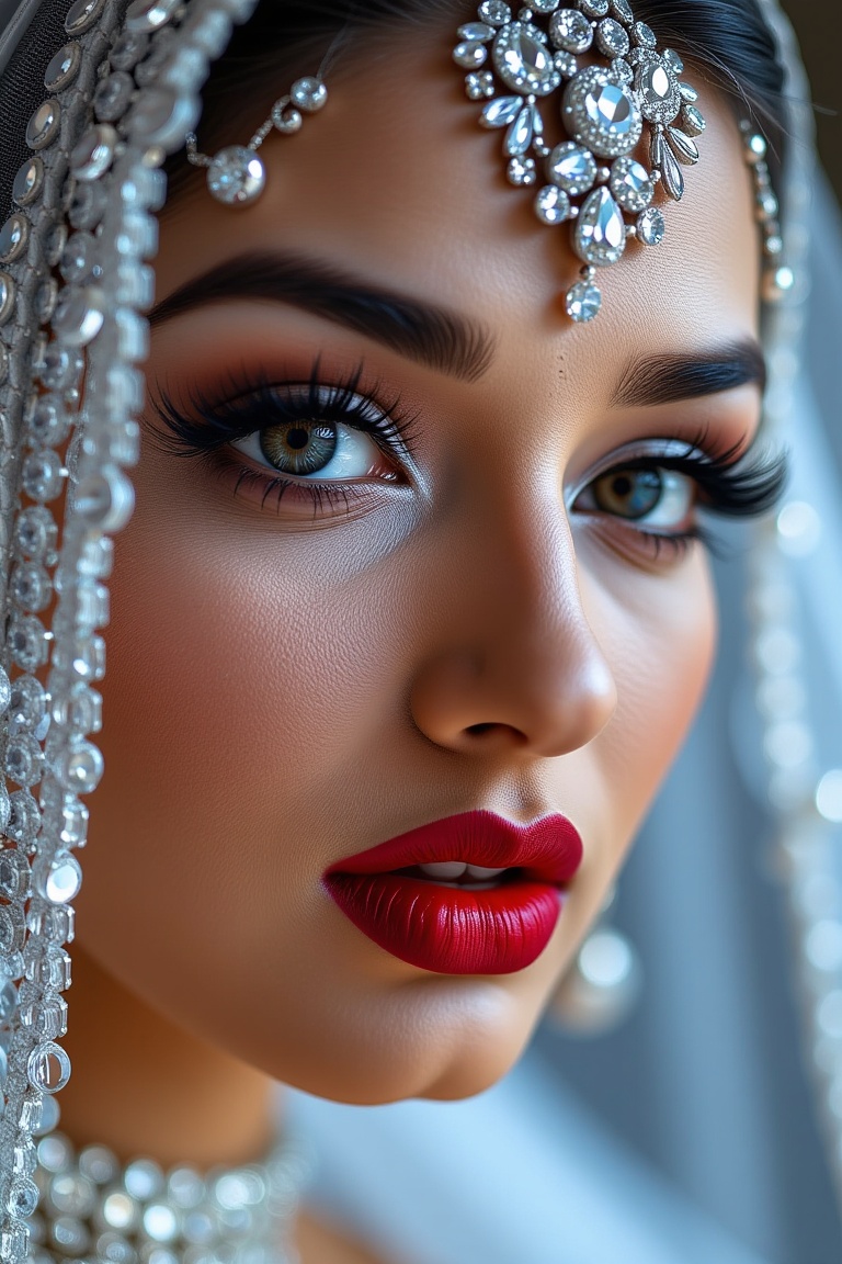 S0n@l1,  Sonali's Enchanting Portrait: A Nikon DSLR with Leica lens captures a hyperrealistic close-up of Sonali,  dressed...