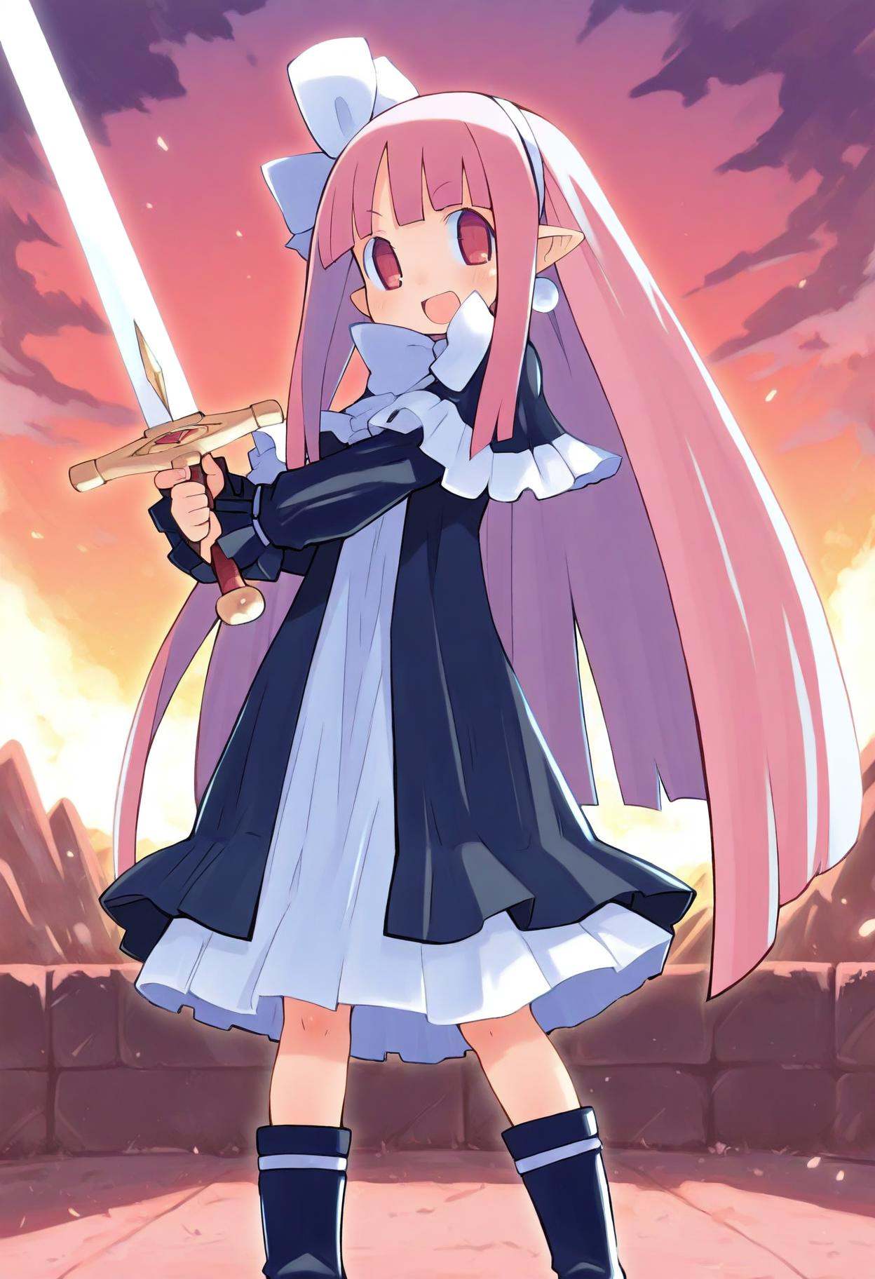 1girl,  mage \(disgaea\),  harada takehito on Tensor.Art