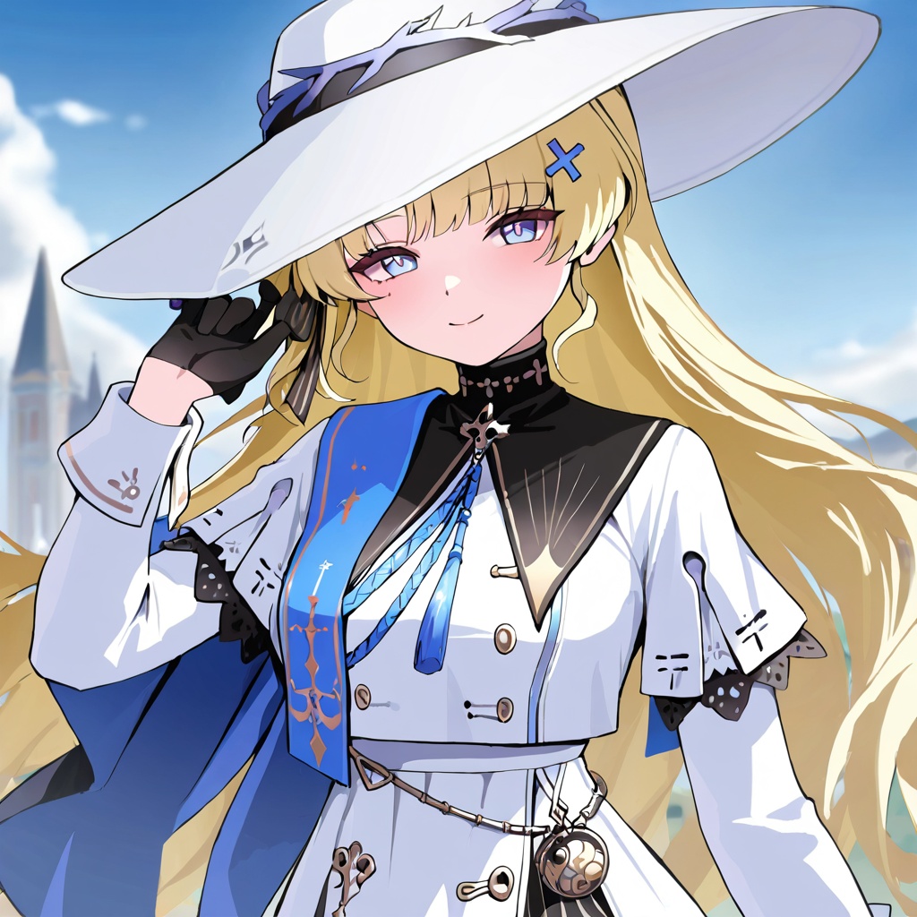 Phoebe (Wuthering Waves),  blonde hair,  long hair on Tensor.Art