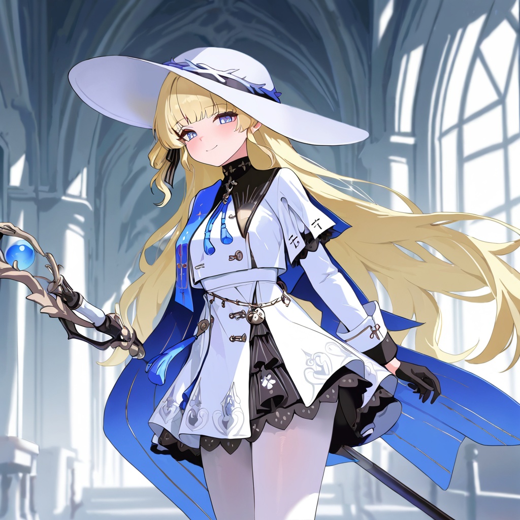 Phoebe (Wuthering Waves),  blonde hair,  long hair on Tensor.Art