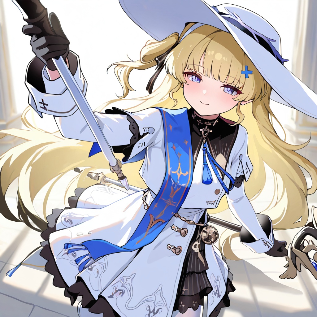 Phoebe (Wuthering Waves),  blonde hair,  long hair on Tensor.Art