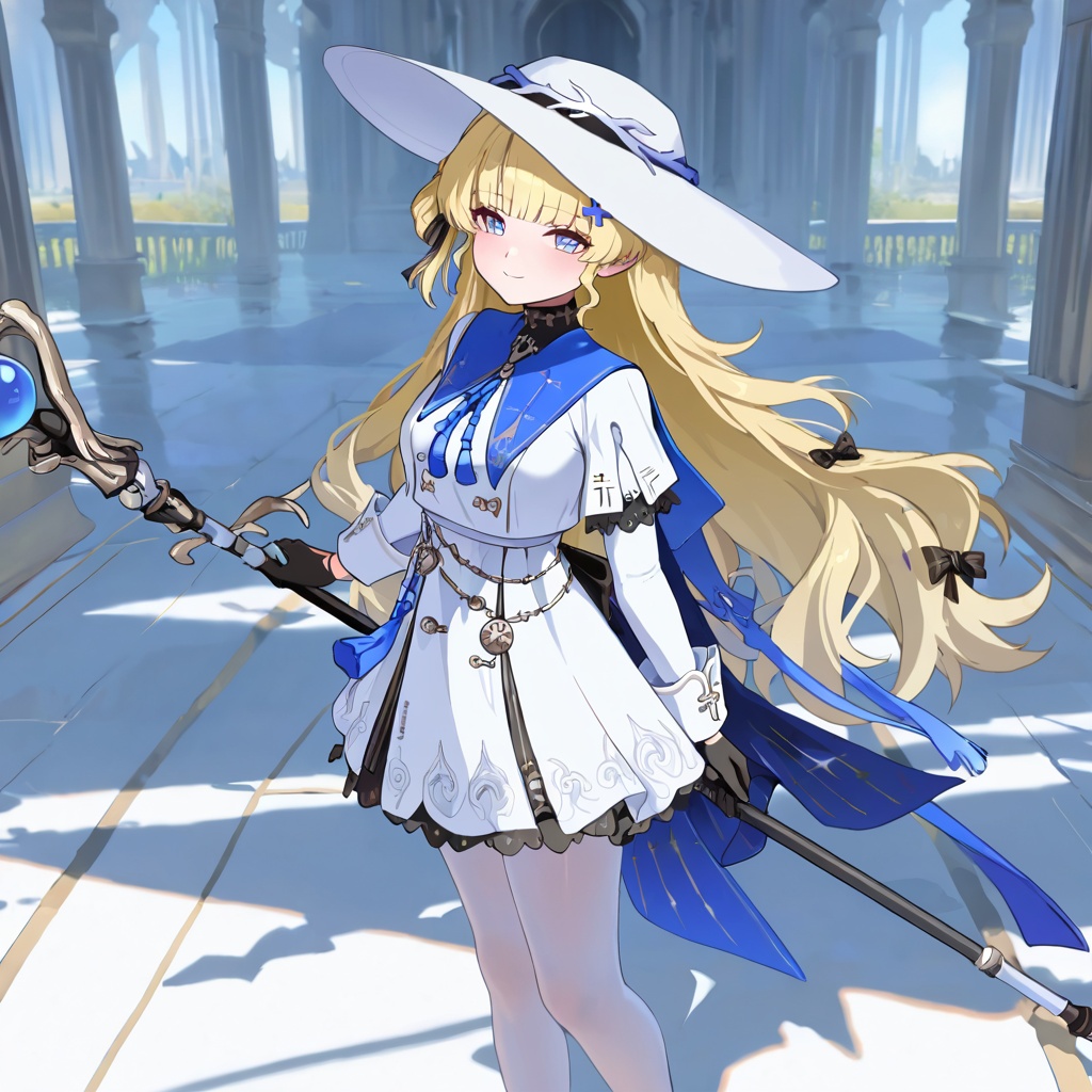Phoebe (Wuthering Waves),  blonde hair,  long hair on Tensor.Art