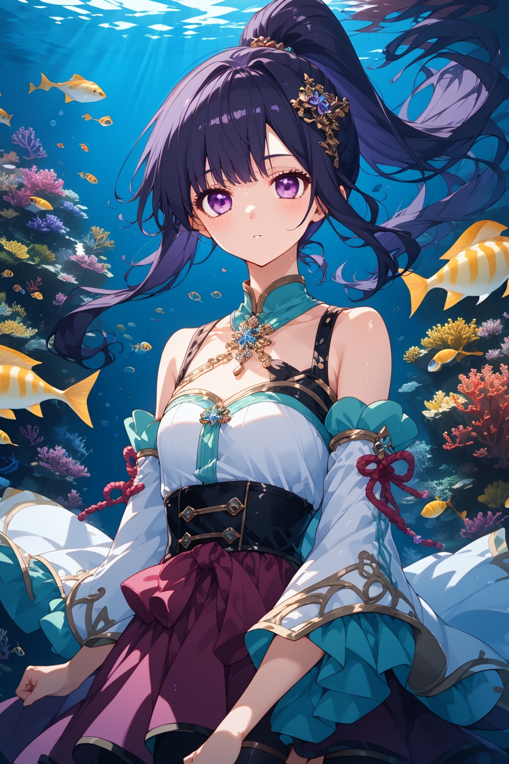 1girl,  solo,  dress on Tensor.Art