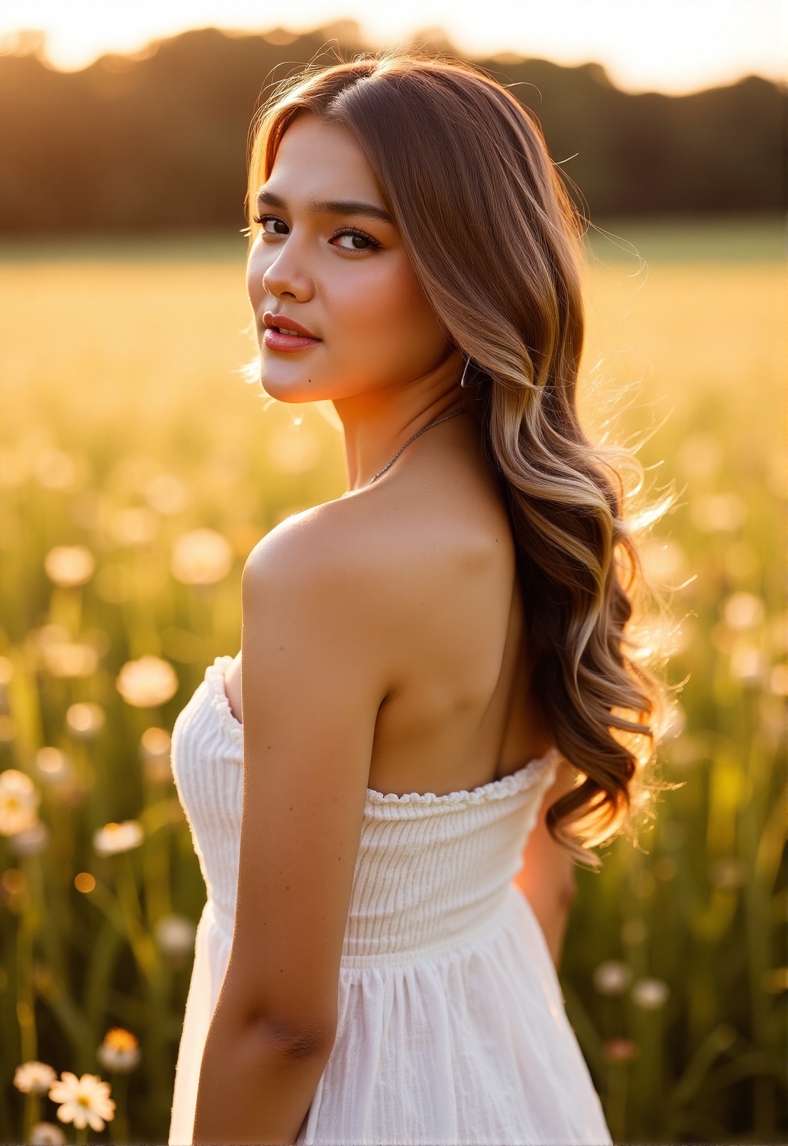 Create a photorealistic image,  upper body shot,  of a woman in her early 30s on Tensor.Art