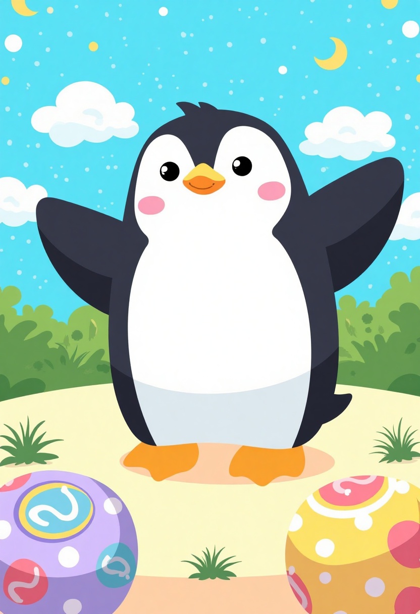 Cartoon Penguin ,  Lucky Charms 1 on Tensor.Art