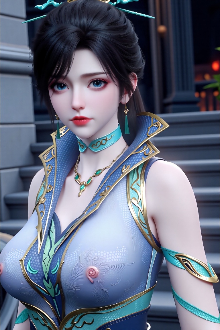 1girl,  solo,  breasts on Tensor.Art