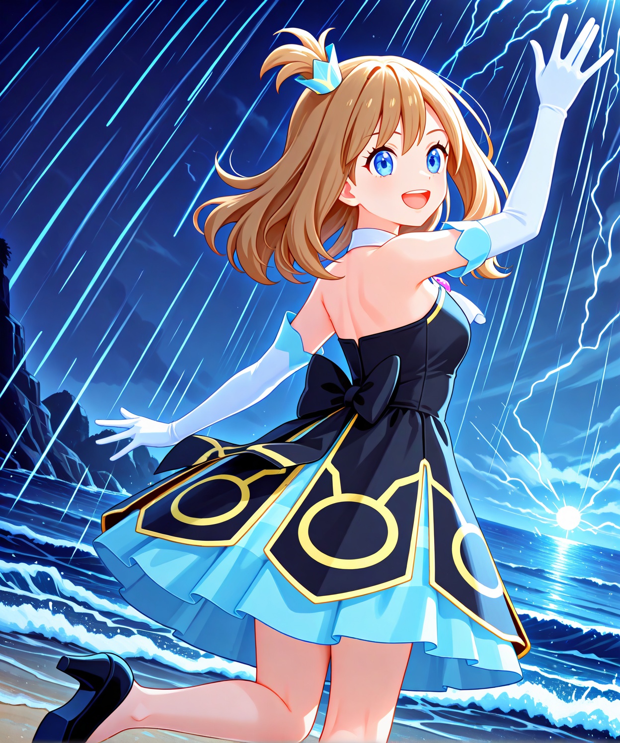 May_Champion,  blue_eyes,  gloves on Tensor.Art