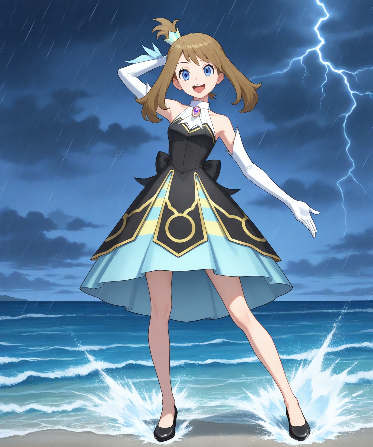 May_Champion,  blue_eyes,  gloves on Tensor.Art