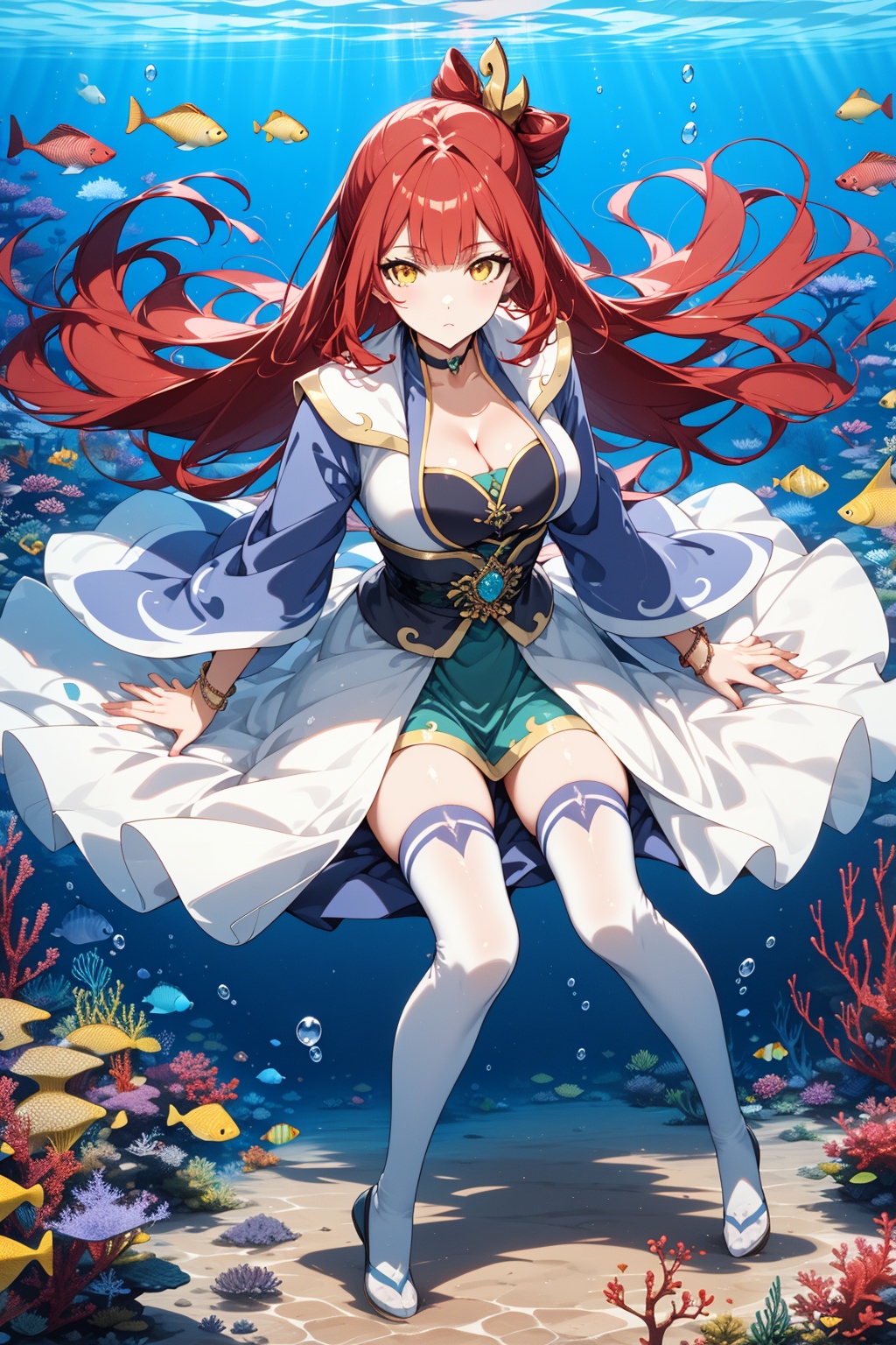 underwater,  1girl,  solo on Tensor.Art