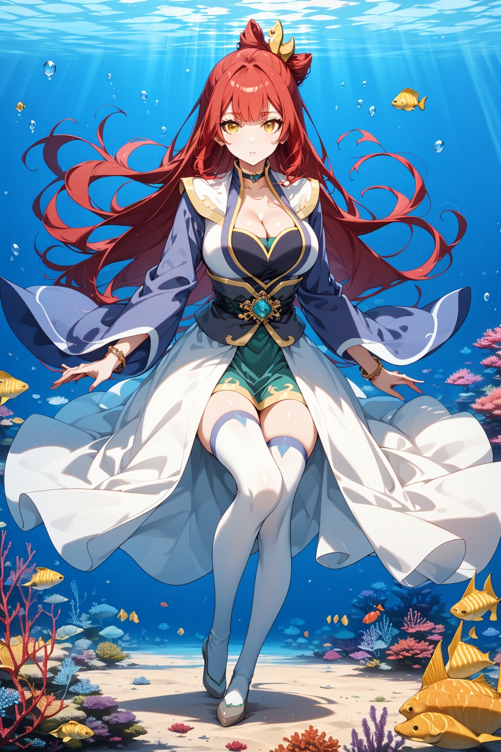 underwater,  1girl,  solo on Tensor.Art