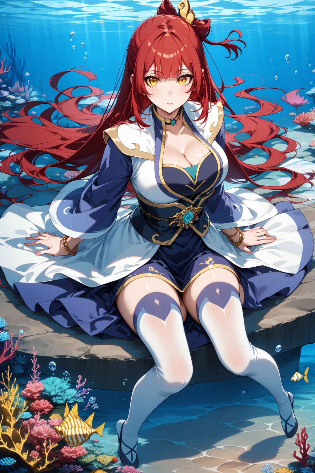 underwater,  1girl,  solo on Tensor.Art