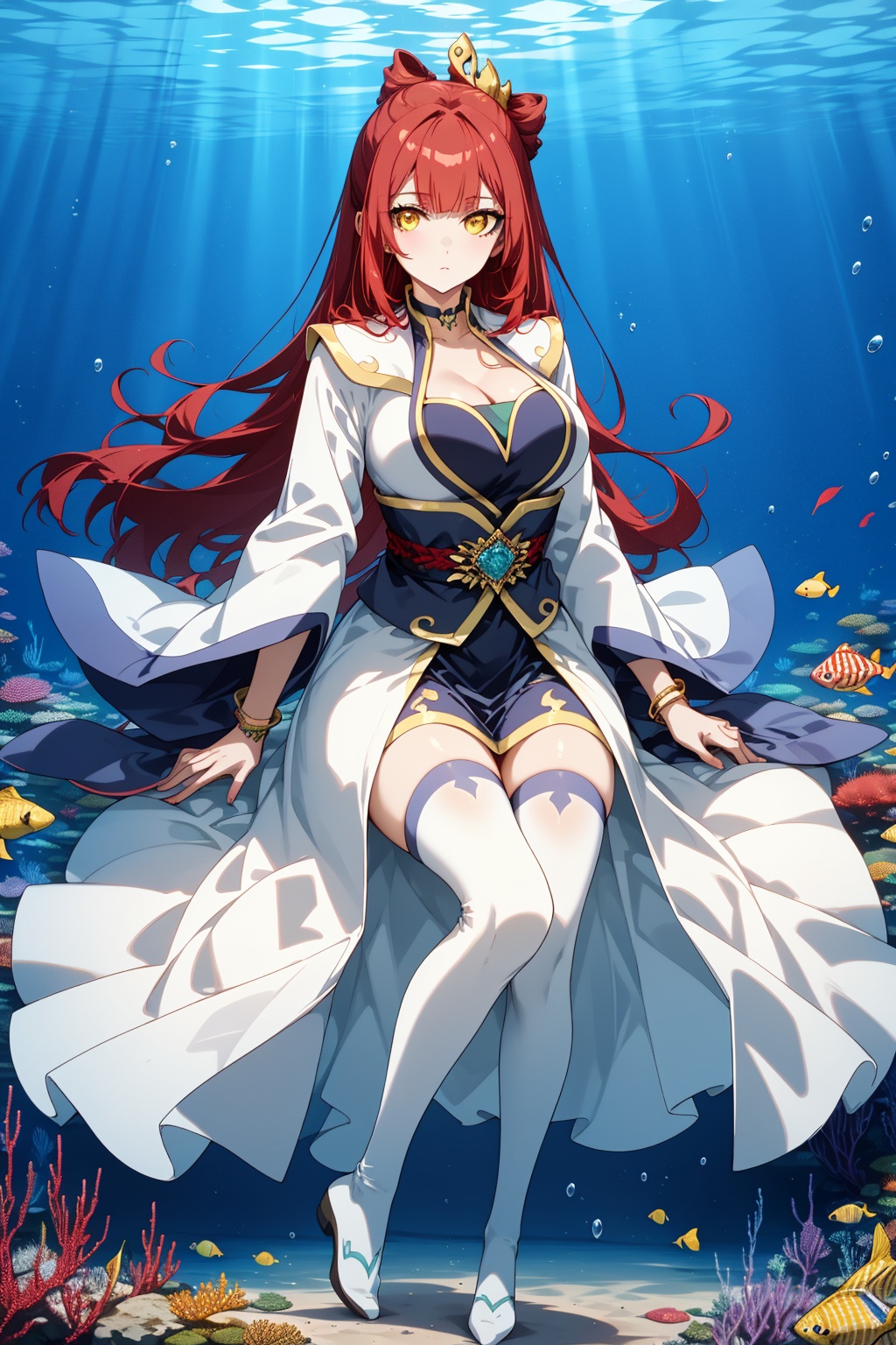 underwater,  1girl,  solo on Tensor.Art