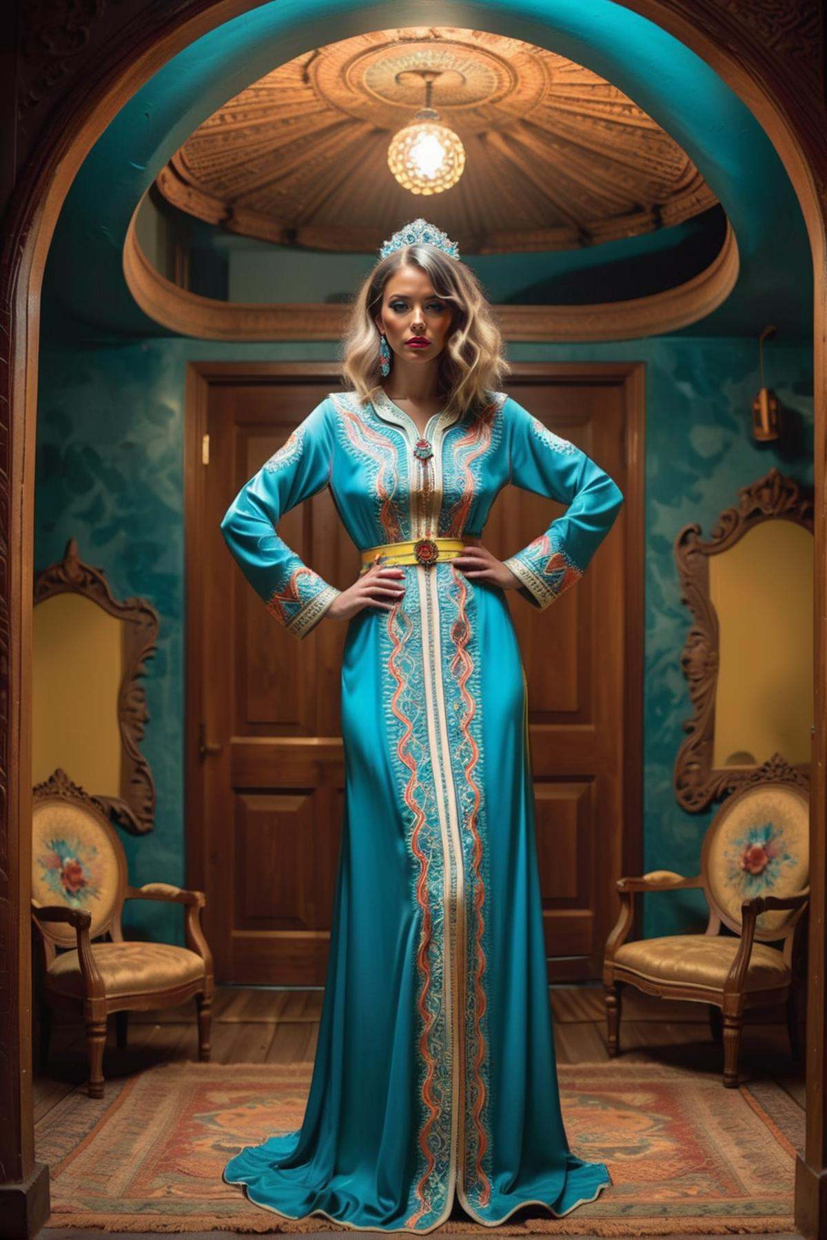 psychedelic advertising style Fearful,  Swirling Azure,  Lustful on Tensor.Art