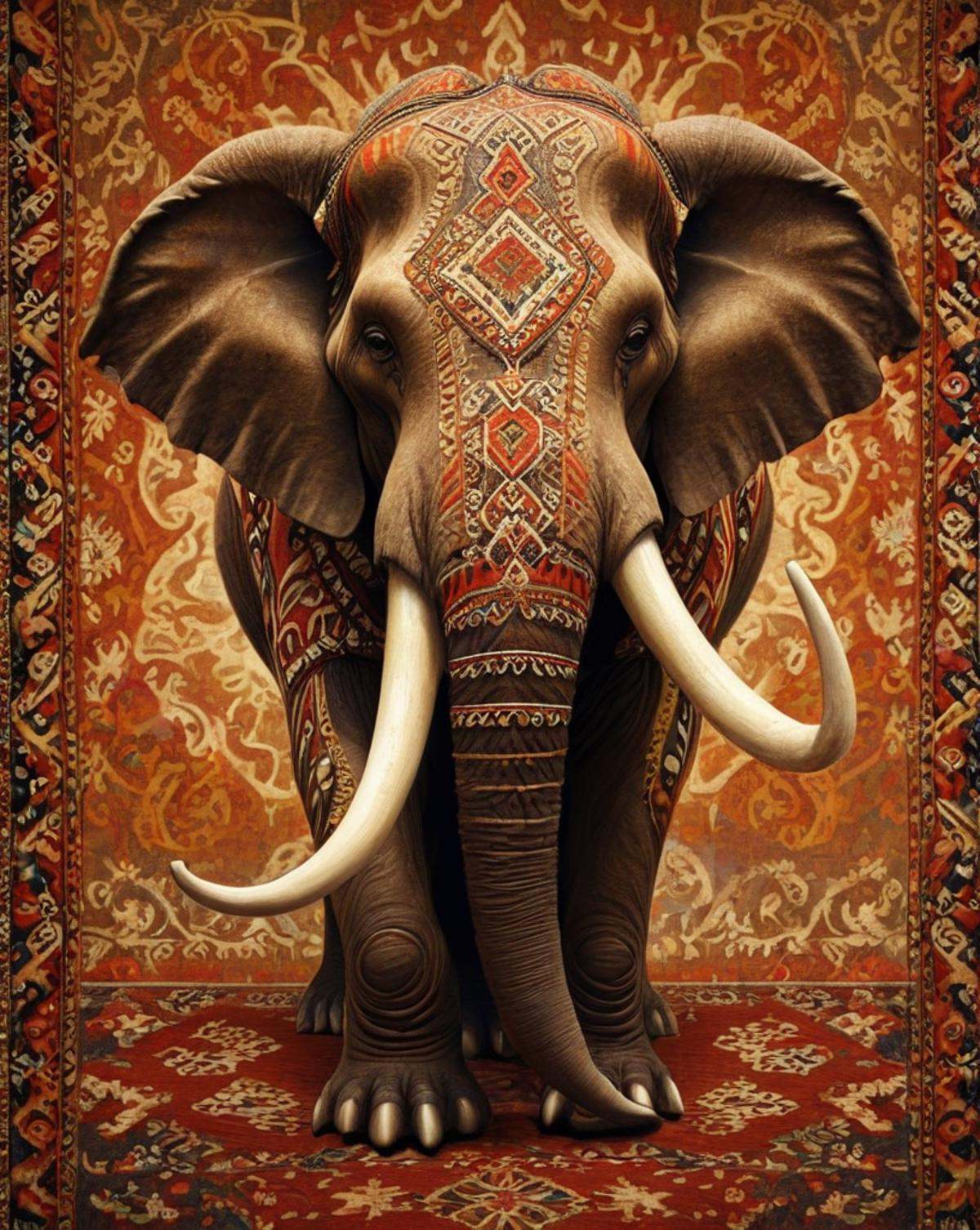 painting,  Mastodon,  Amusing on Tensor.Art