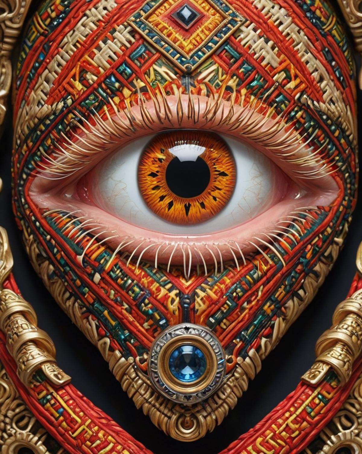 painting,  Male Mutant,  eyes of Structure on Tensor.Art