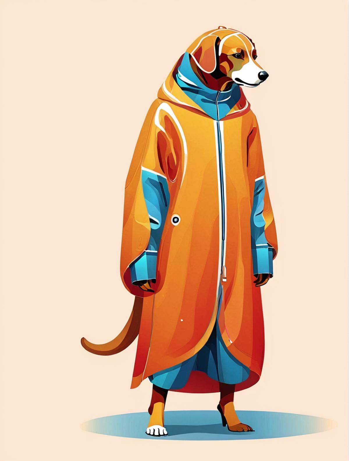 full body,  vector illustration of a masterpiece,  dog on Tensor.Art