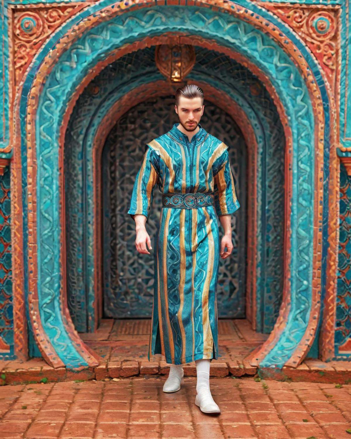 highborn Vulgar Male Siren,  dressed in jlby-xl,  Action scene on Tensor.Art