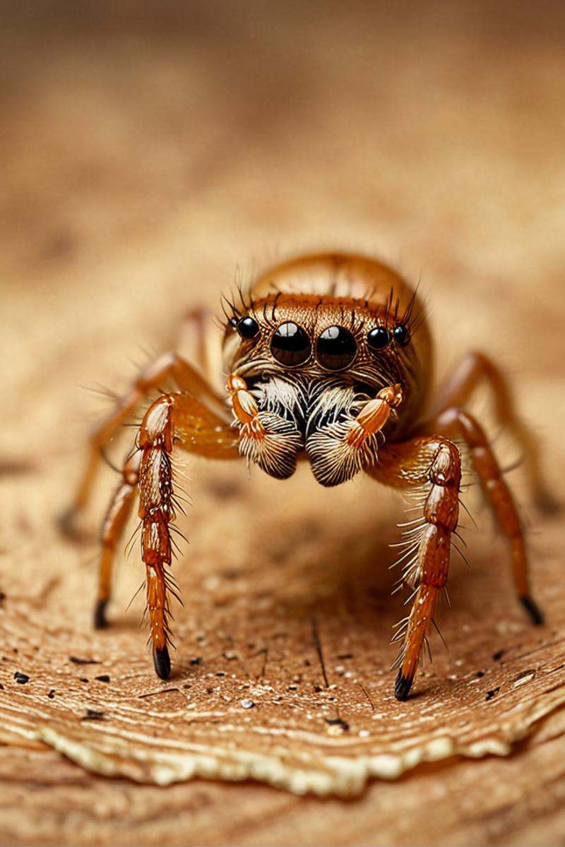 vintage advertisement style a lonely beautiful Jumping Spider carrying argan seed,  atmospheric,  sparkly on Tensor.Art