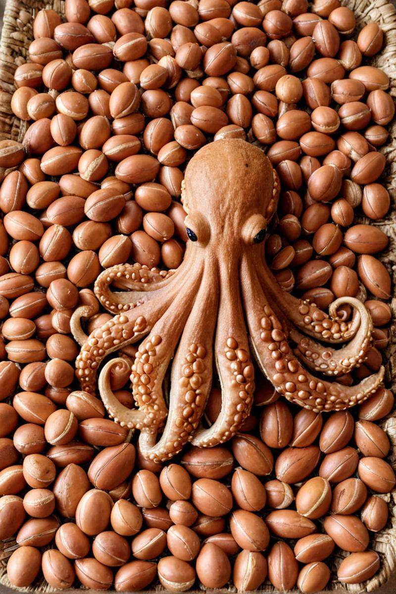 Kraken made of adrr-uzlim,  argan seeds on Tensor.Art