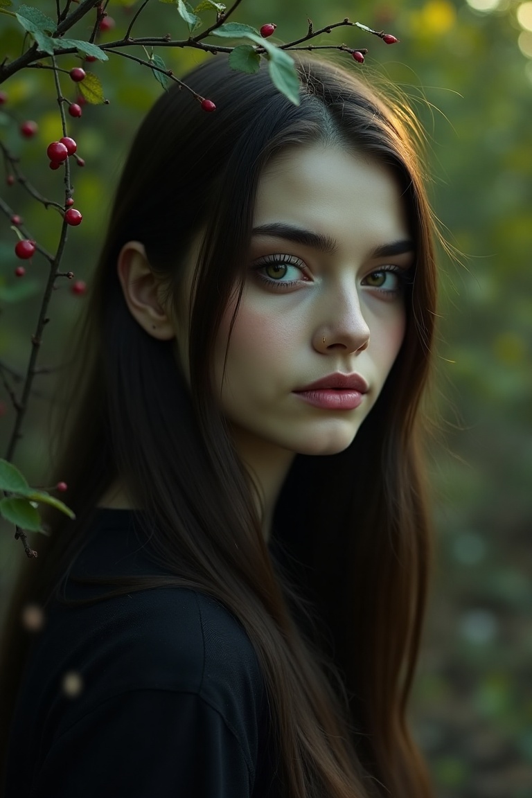 A highly realistic 8k,  HDR photograph captured with a 35mm lens,  featuring an intricate representation of spring embodie...